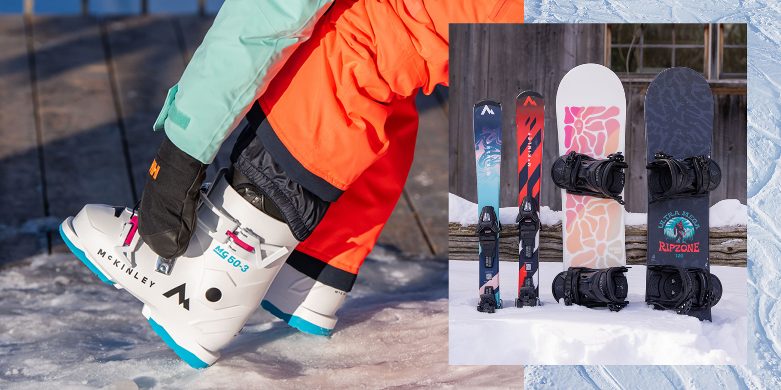 Ensembles de ski alpin et de planche à neige pour enfants