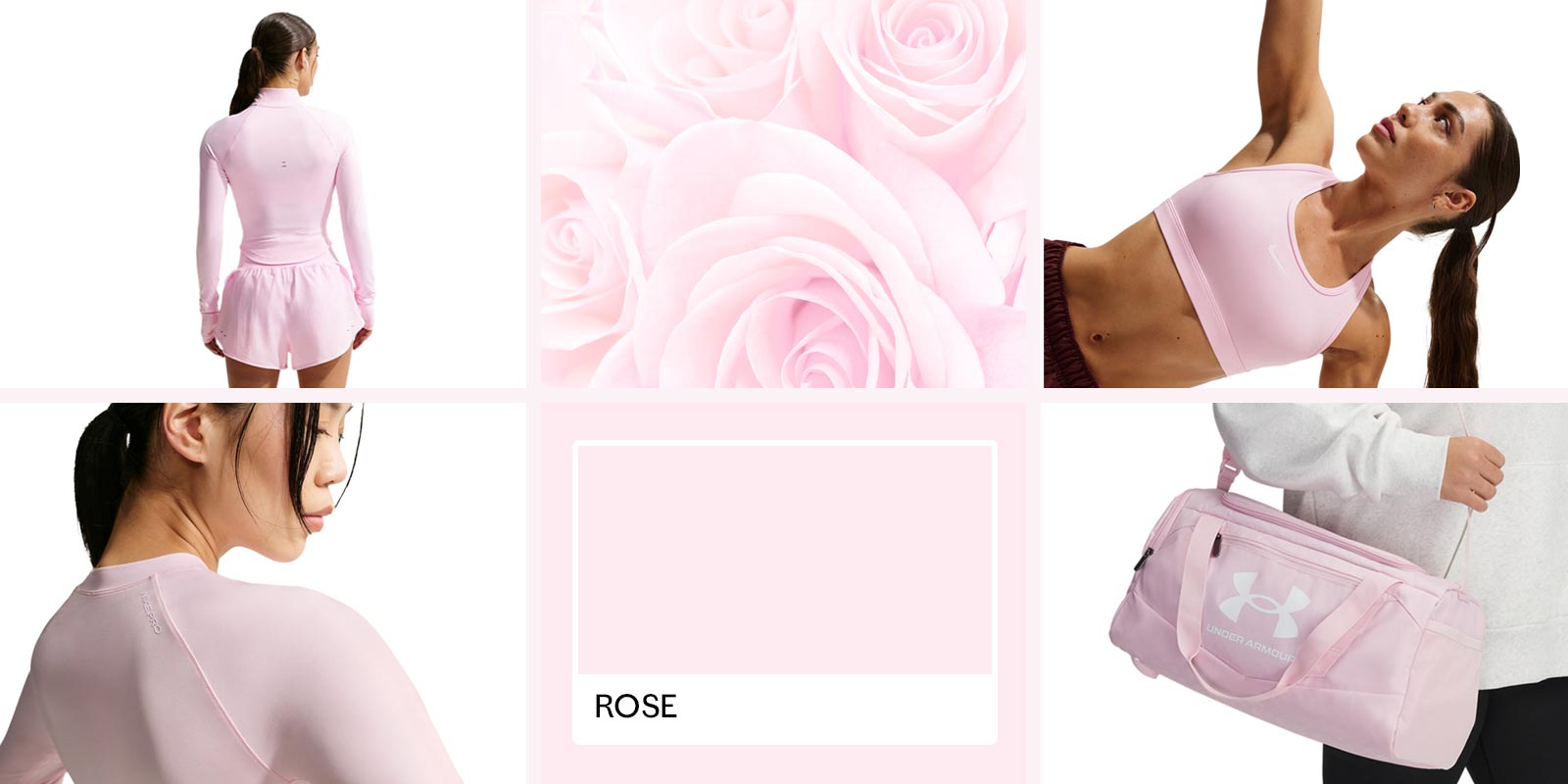 Vêtements d’entrainement pour femmes en rose bébé 